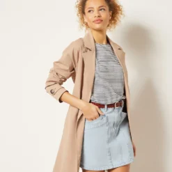 T-shirt à Rayures En Lin Mélangé