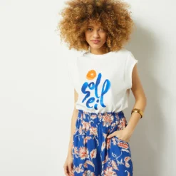 T-shirt Manches Courtes Imprimé Soleil 7 T-shirt Manches Courtes Imprimé Soleil -Magasin De Lingerie Etam 653990425 6