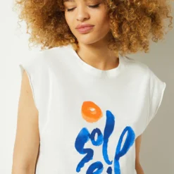 T-shirt Manches Courtes Imprimé Soleil 8 T-shirt Manches Courtes Imprimé Soleil -Magasin De Lingerie Etam 653990425 b