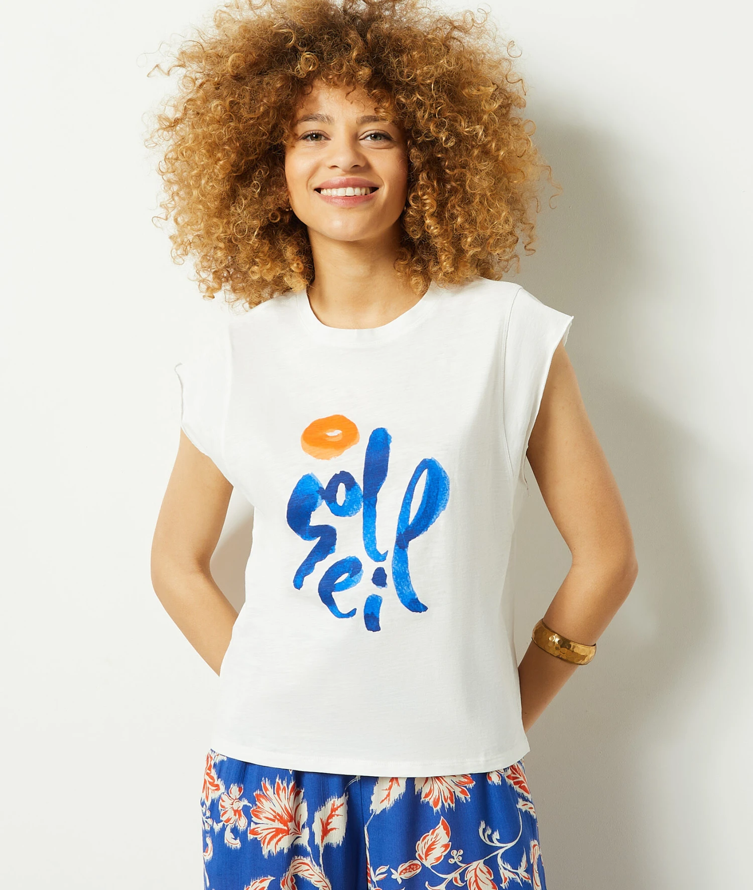 T-shirt Manches Courtes Imprimé Soleil 5 T-shirt Manches Courtes Imprimé Soleil – Image 5