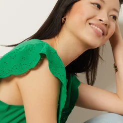 T-shirt Manches Courtes à Volants -Magasin De Lingerie Etam 653992540 b