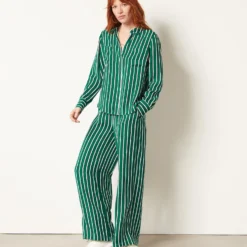 Pantalon Fluide à Rayures 9 Pantalon Fluide à Rayures -Magasin De Lingerie Etam 653994940 c