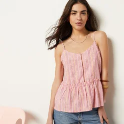 Caraco En Lin Mélangé -Magasin De Lingerie Etam 653996070 c