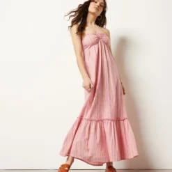 Robe Longue En Lin Mélangé