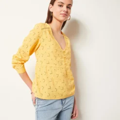 Blouse à Broderies 100% Coton 7 Blouse à Broderies 100% Coton -Magasin De Lingerie Etam 653996554 6