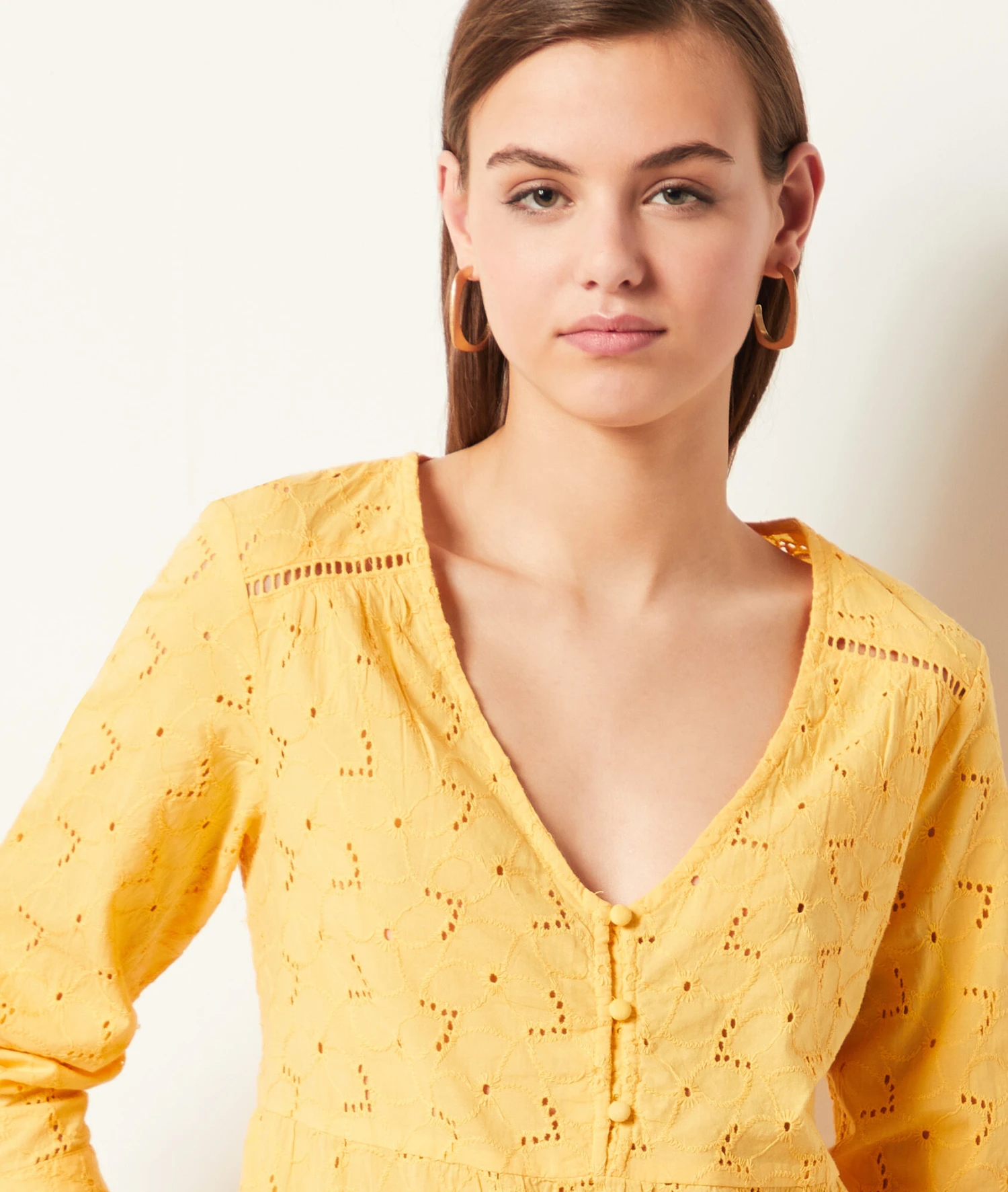 Blouse à Broderies 100% Coton 4 Blouse à Broderies 100% Coton – Image 4