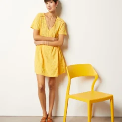 Robe Courte à Broderies 100% Coton -Magasin De Lingerie Etam 653996654 6