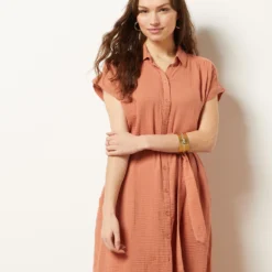 Robe Longue En Coton Mélangé -Magasin De Lingerie Etam 653996891 6