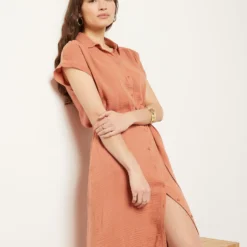 Robe Longue En Coton Mélangé -Magasin De Lingerie Etam 653996891 c