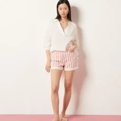 Blouse En Coton Mélangé 7 Blouse En Coton Mélangé -Magasin De Lingerie Etam 653997001 6