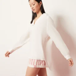 Blouse En Coton Mélangé