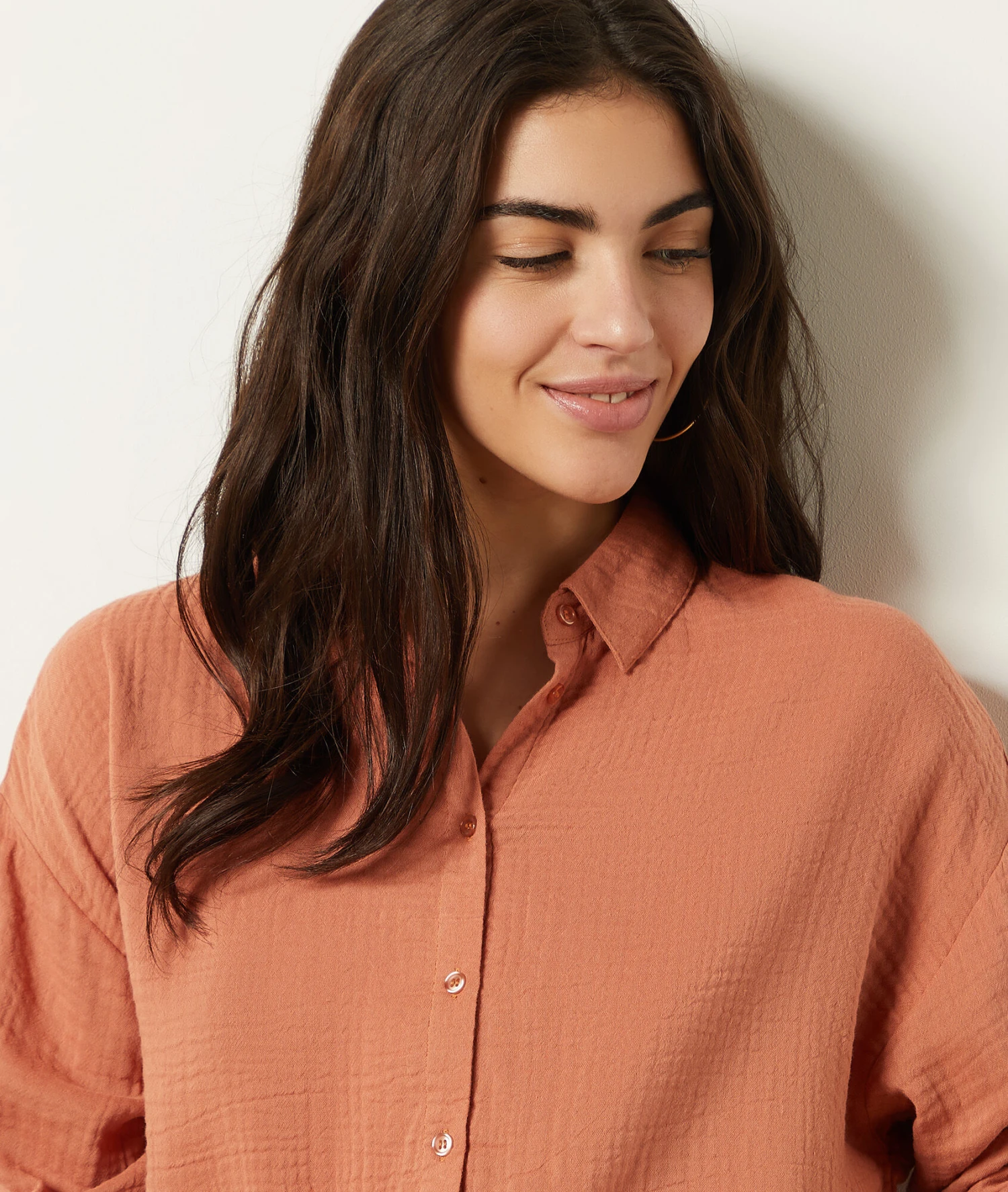 Chemisier En Coton Mélangé 4 Chemisier En Coton Mélangé – Image 4