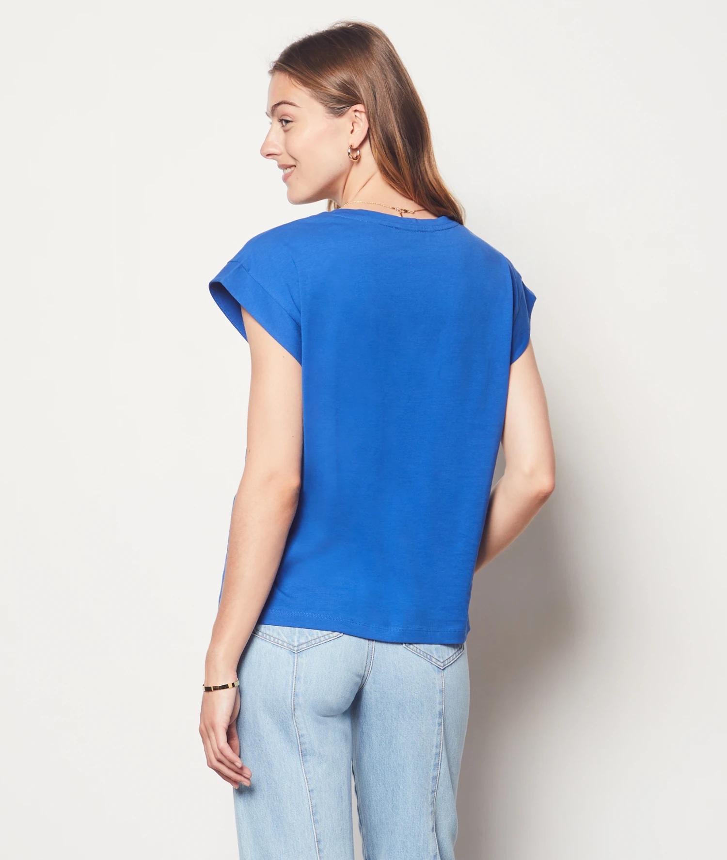 T-shirt Col V 100% Coton 2 T-shirt Col V 100% Coton – Image 2