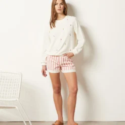 Sweat Manches Longues Motifs Fleurs -Magasin De Lingerie Etam 654001180 6