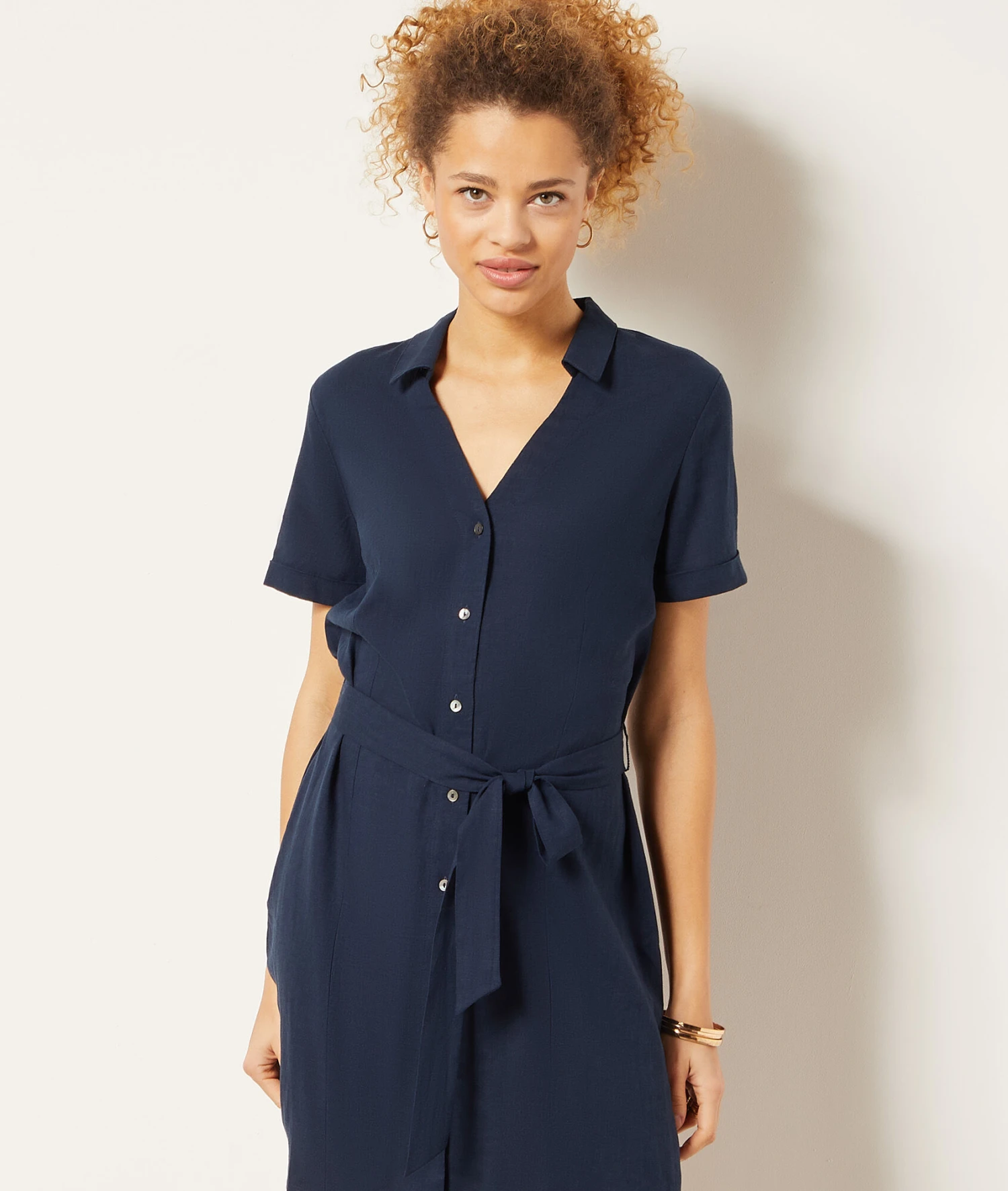 Robe En Lin Mélangé 5 Robe En Lin Mélangé – Image 5