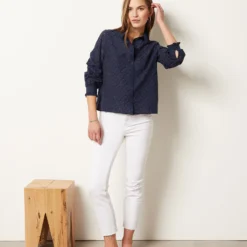 Chemisier En Broderie 100% Coton 7 Chemisier En Broderie 100% Coton -Magasin De Lingerie Etam 654003925 6