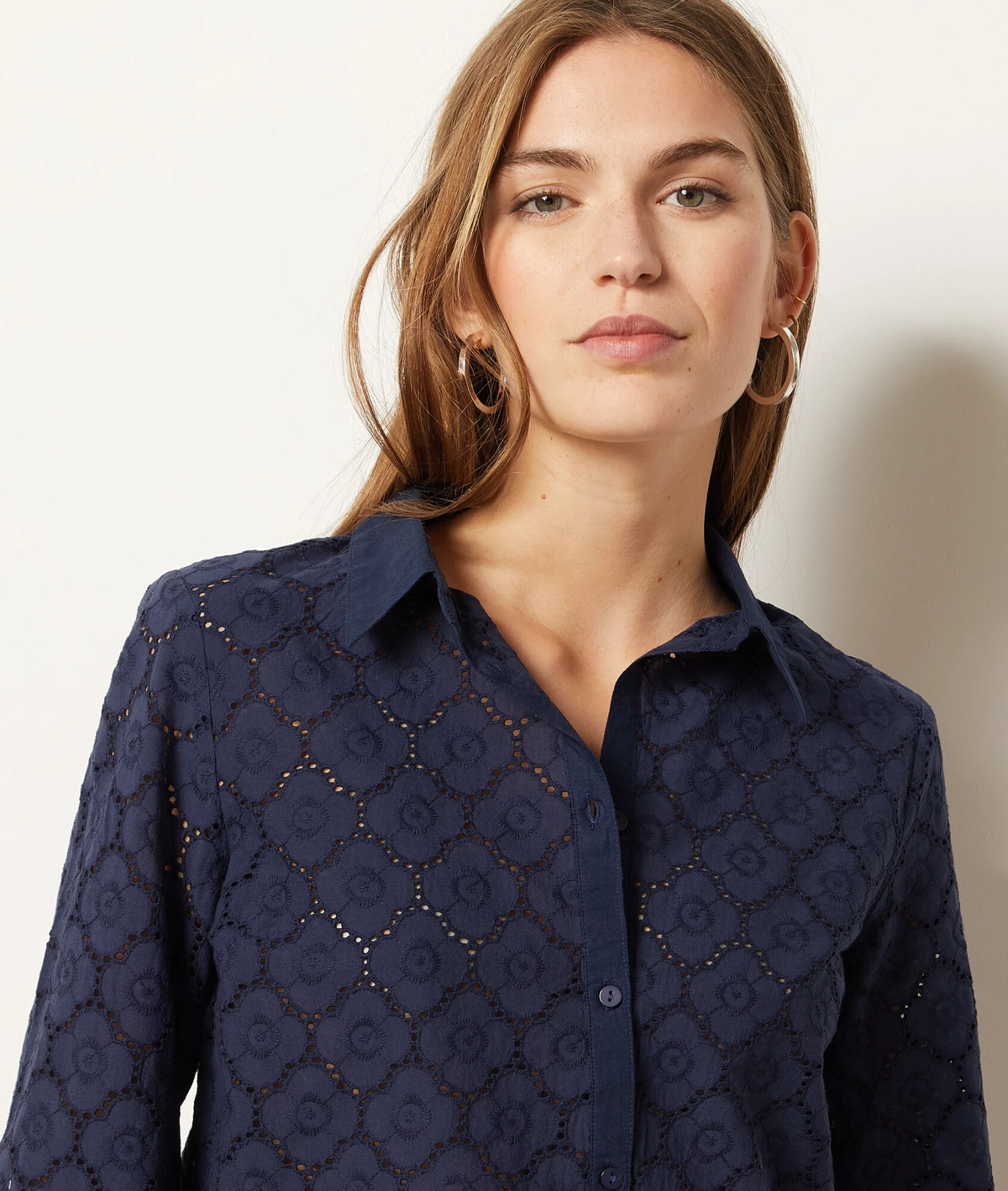 Chemisier En Broderie 100% Coton 4 Chemisier En Broderie 100% Coton – Image 4