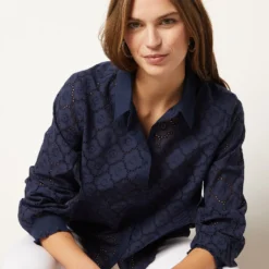 Chemisier En Broderie 100% Coton 9 Chemisier En Broderie 100% Coton -Magasin De Lingerie Etam 654003925 c