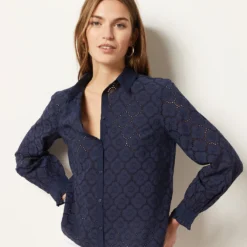 Chemisier En Broderie 100% Coton