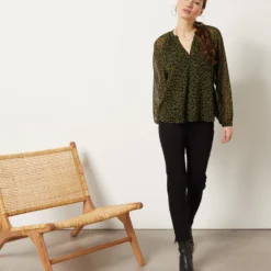 Blouse Transparente Imprimée -Magasin De Lingerie Etam 654005216 6