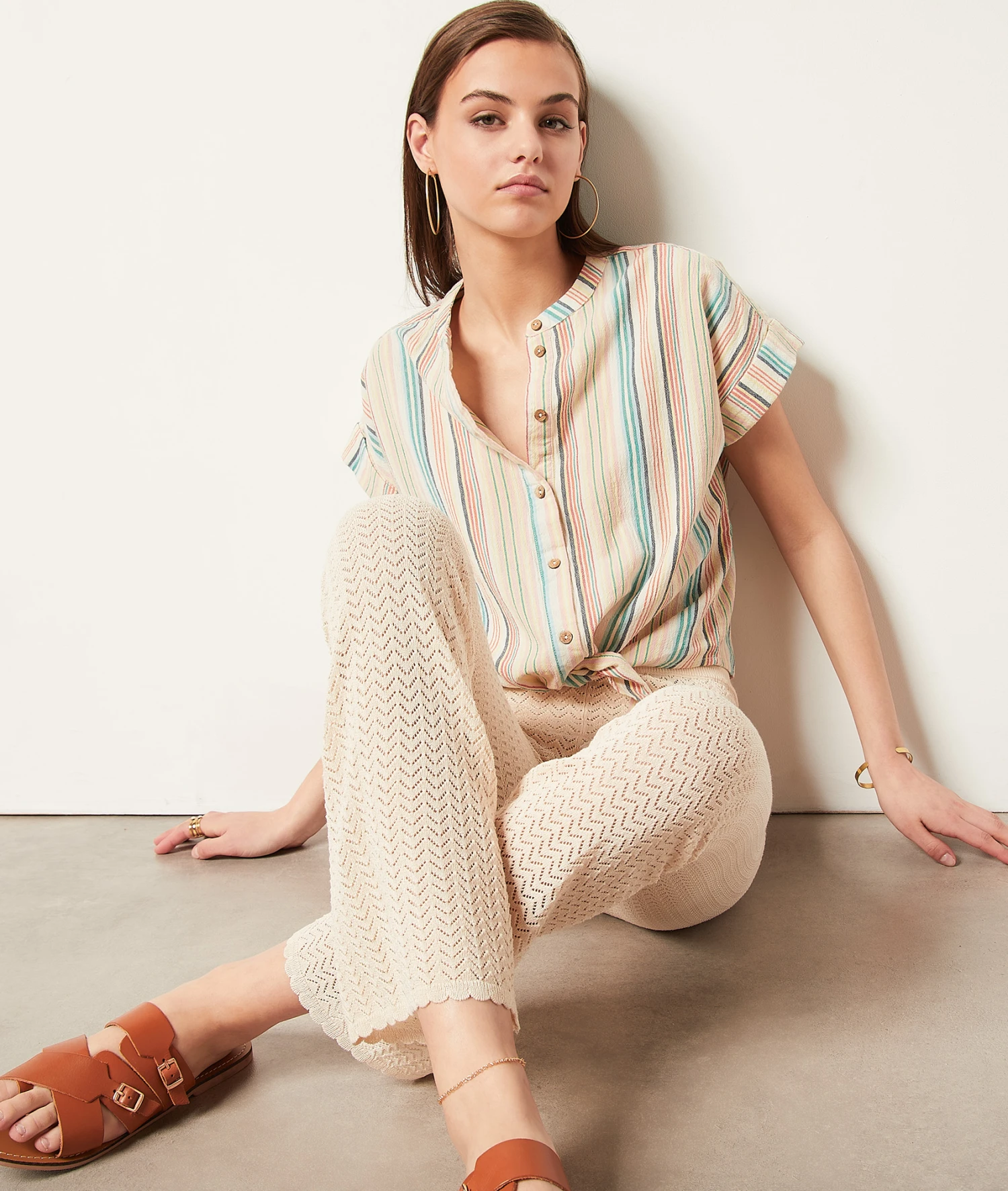 Pantalon En Maille Ajourée 3 Pantalon En Maille Ajourée – Image 3