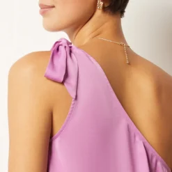 Débardeur Satiné Asymétrique -Magasin De Lingerie Etam 654006610 b