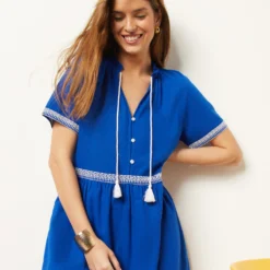 Robe Détails Broderie 100% Coton 9 Robe Détails Broderie 100% Coton -Magasin De Lingerie Etam 654009823 c