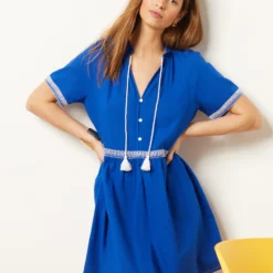 Robe Détails Broderie 100% Coton