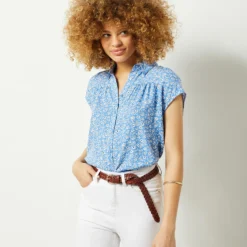 Chemise Manches Courtes Imprimée -Magasin De Lingerie Etam 654011911 c
