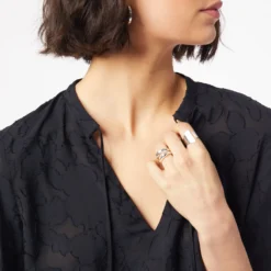 Blouse Détails Jacquard 8 Blouse Détails Jacquard -Magasin De Lingerie Etam 654013505 b