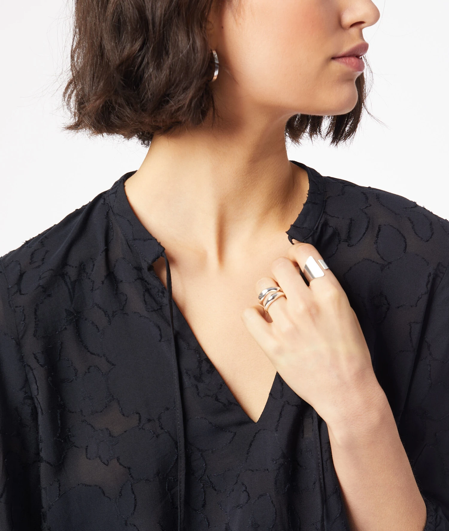 Blouse Détails Jacquard 4 Blouse Détails Jacquard – Image 4