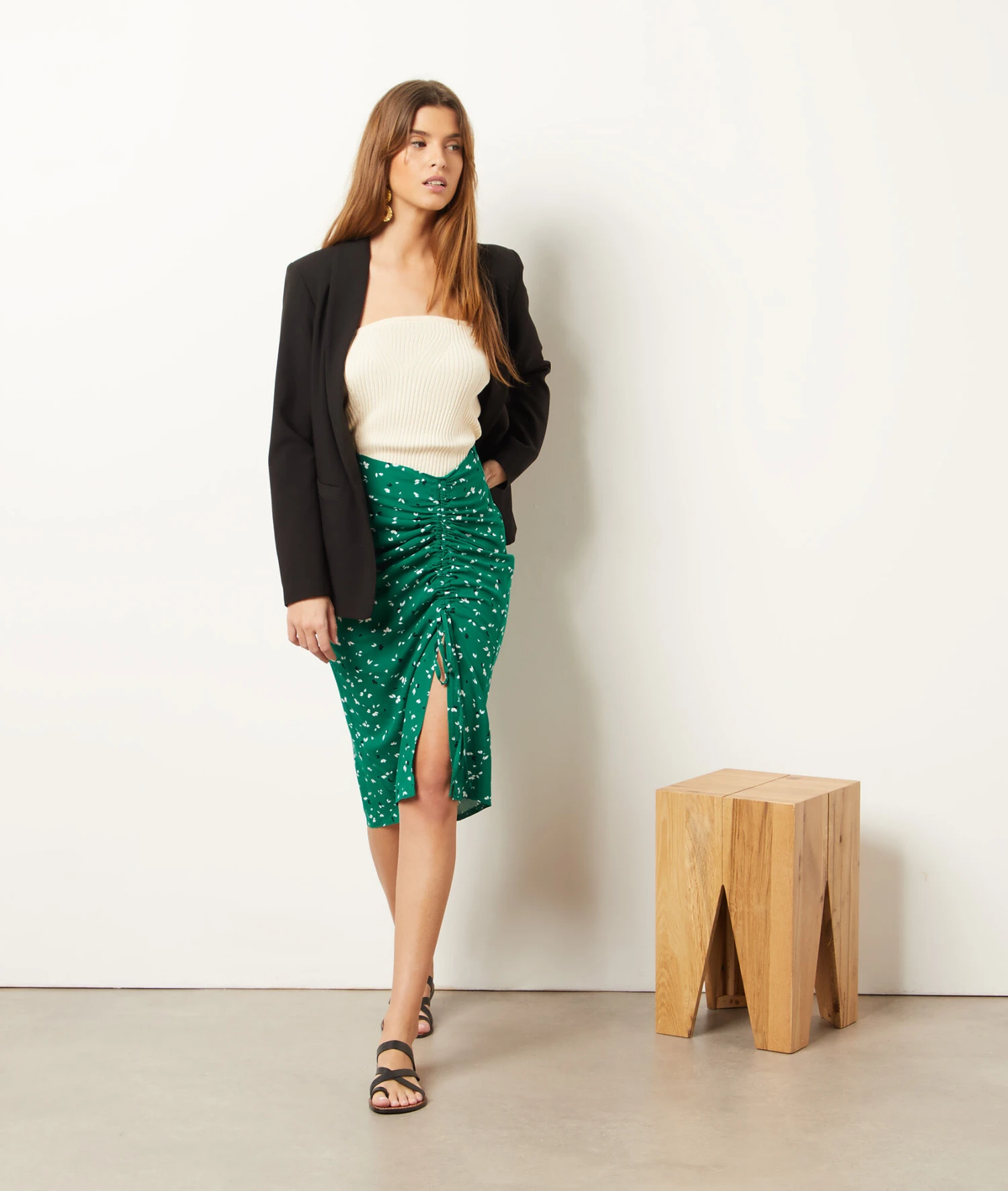 Jupe Froncée Imprimée 3 Jupe Froncée Imprimée – Image 3