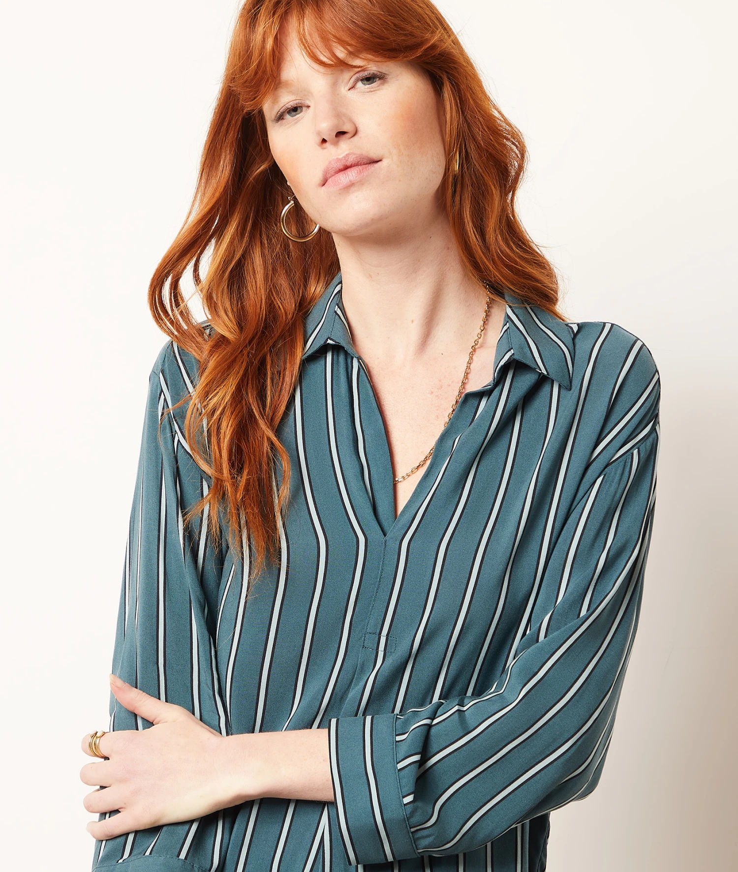 Chemisier à Rayures 1 Chemisier à Rayures