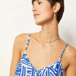 Caraco Imprimé à Fines Bretelles 100% Coton -Magasin De Lingerie Etam 654017139 b