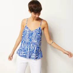 Caraco Imprimé à Fines Bretelles 100% Coton -Magasin De Lingerie Etam 654017139 c