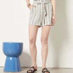 Short à Rayures En Coton Mélangé -Magasin De Lingerie Etam 654020080 c