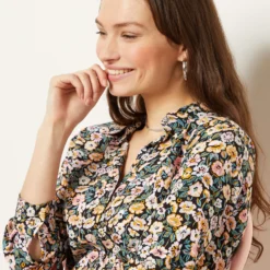 Chemisier Imprimé Fleuri 8 Chemisier Imprimé Fleuri -Magasin De Lingerie Etam 654020490 b