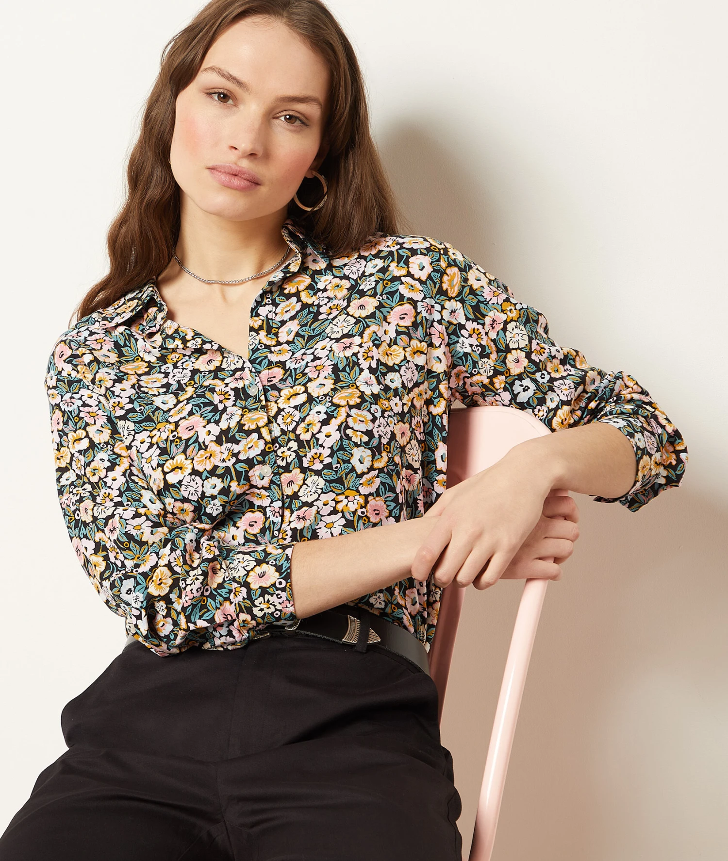 Chemisier Imprimé Fleuri 5 Chemisier Imprimé Fleuri – Image 5