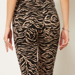 Pantalon Coupe Slim Imprimé Zèbre -Magasin De Lingerie Etam 654021605 b