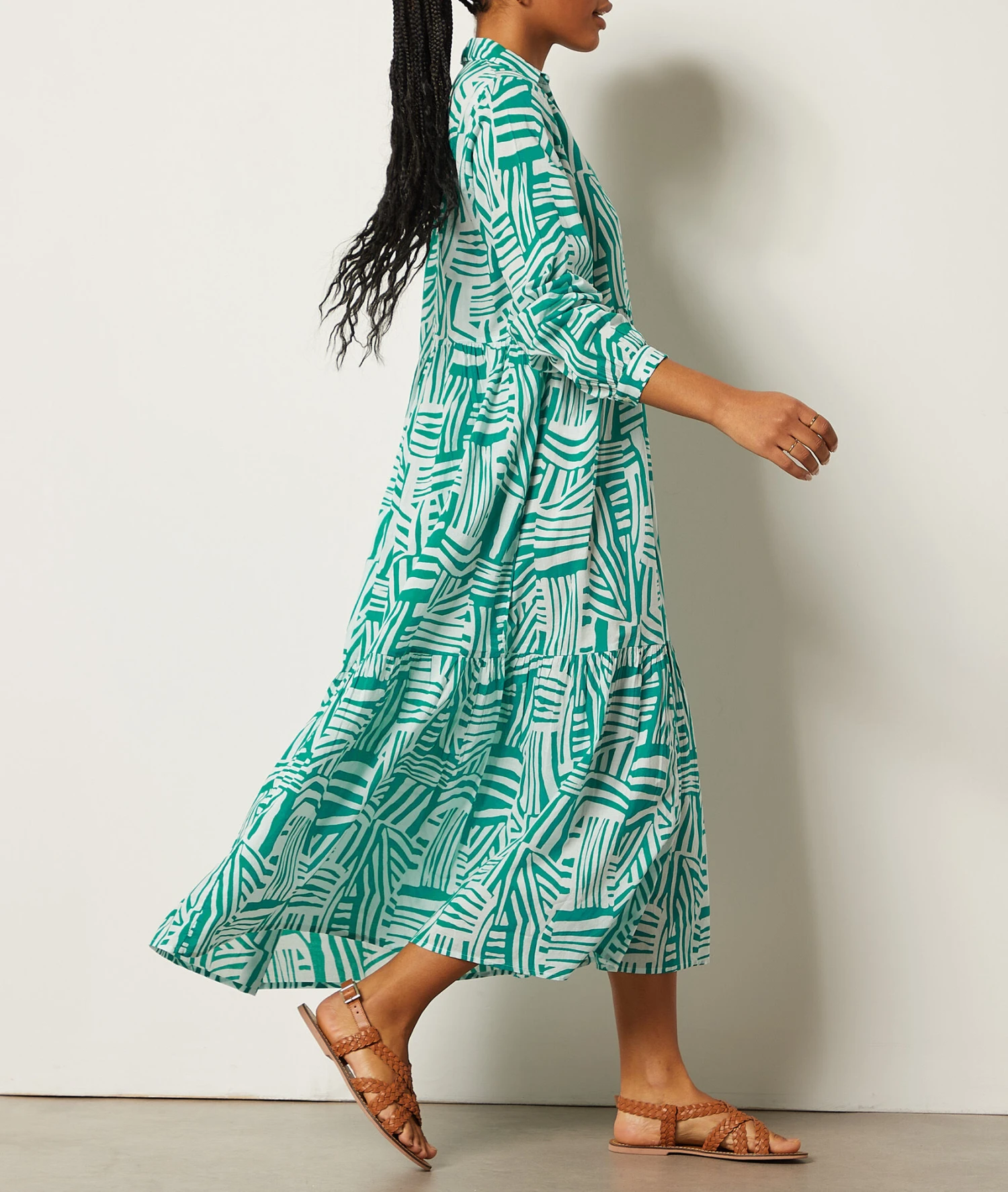 Robe Longue Imprimée 100% Coton 5 Robe Longue Imprimée 100% Coton – Image 5