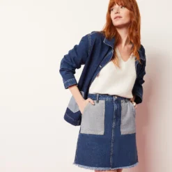 Jupe Droite En Jean -Magasin De Lingerie Etam 654022434 c