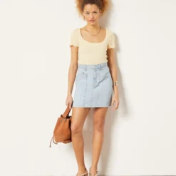 T-shirt Manches Courtes En Coton Mélangé -Magasin De Lingerie Etam 654024250 6