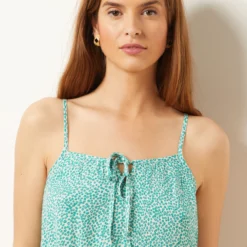 Top Imprimé à Bretelles