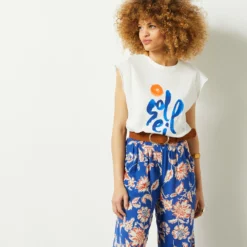 Pantalon Fluide Imprimé 9 Pantalon Fluide Imprimé -Magasin De Lingerie Etam 654027418 c