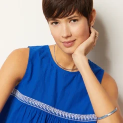 Débardeur à Broderies 100% Coton