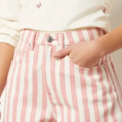 Short En Jean à Rayures 100% Coton 8 Short En Jean à Rayures 100% Coton -Magasin De Lingerie Etam 654031762 b