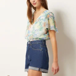 Short En Jean 100% Coton -Magasin De Lingerie Etam 654032123 c