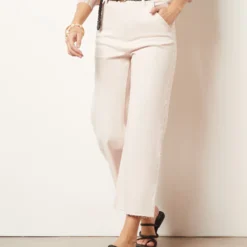 Jean Coupe Large En Coton Mélangé -Magasin De Lingerie Etam 654037907 c