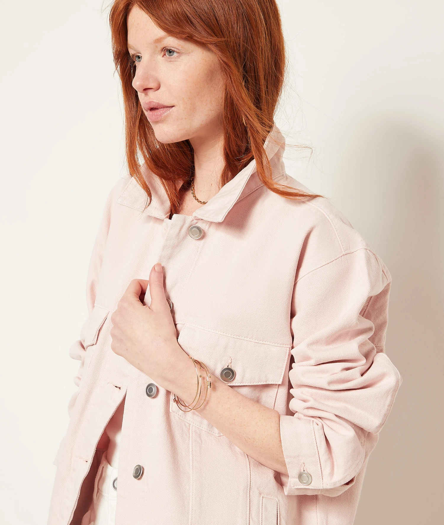 Veste En Jean Détails Brodés 5 Veste En Jean Détails Brodés – Image 5