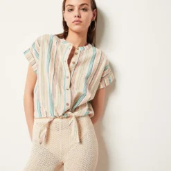 Chemise Manches Courtes à Rayures -Magasin De Lingerie Etam 654041290 6